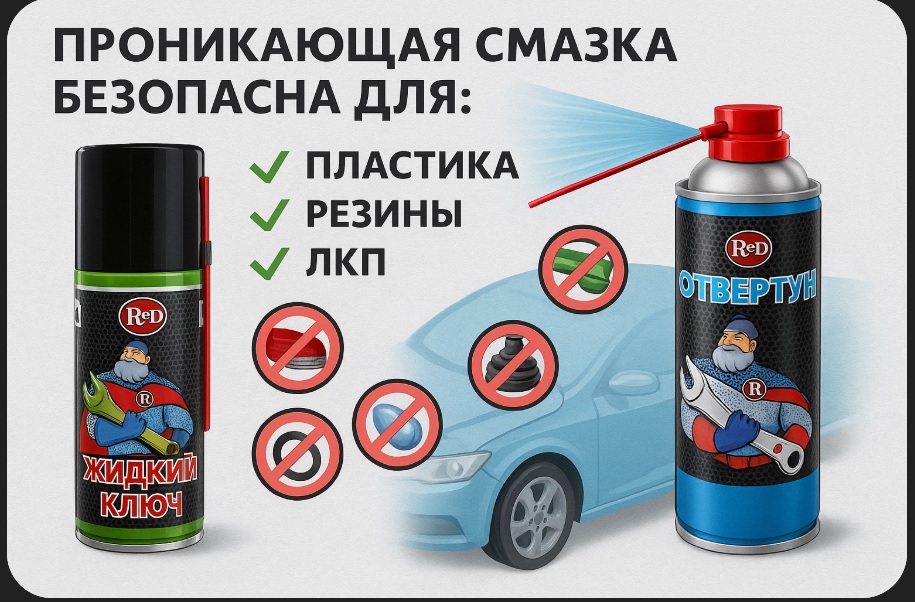 смазка безопасная для пластика — Отвертун